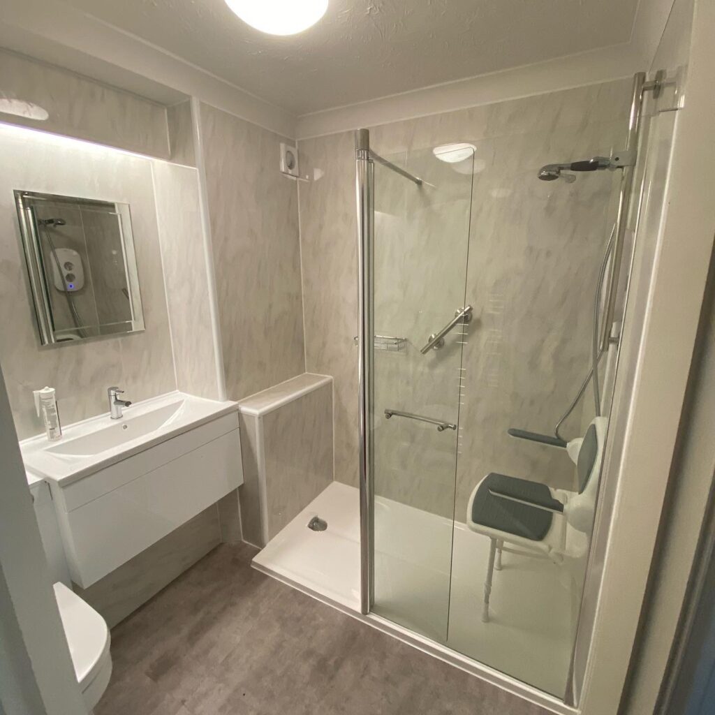 Accessible Shower in Care Home Knutsford